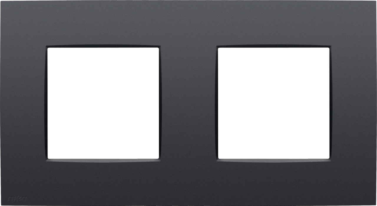 Niko Intense Anthracite Afdekraam 2-voudig HV mat antraciet 133-76800 afbeelding 2